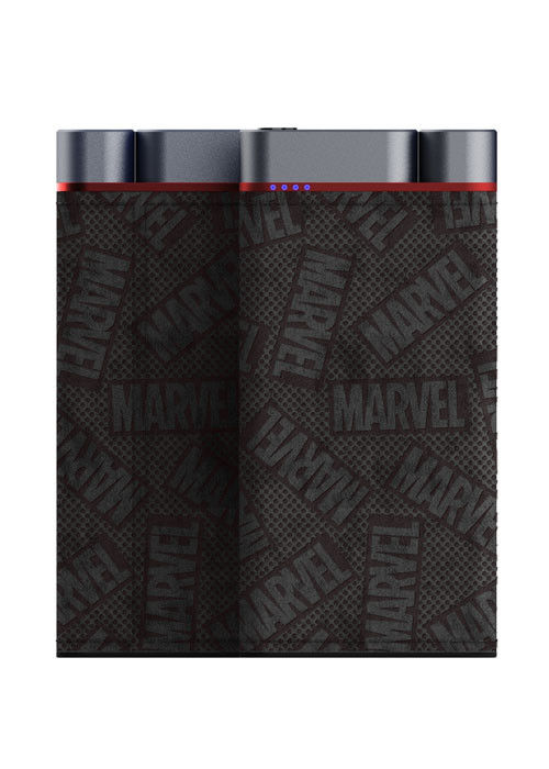 10000mAh Power Bank Metal Shell Leather Finish 2pcs USB-A 1pc Portos Tipo-C