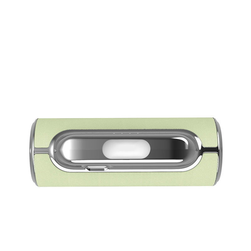 Banco de energia de couro de ponta 5V 2.1 um conector tipo-C incorporado