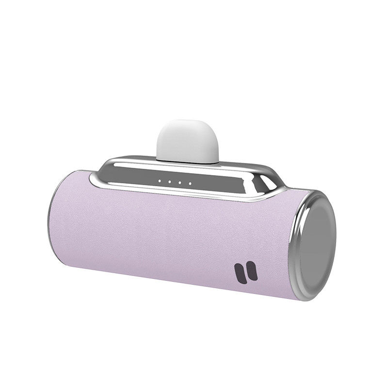 Mini Leather Power Bank Output 5V 2.1 A Bateria Li-Ion Polymer Power Bank 4500mAh
